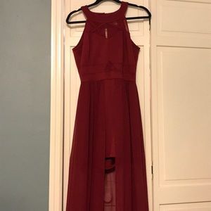 COPY - Halter Top Maroon Dress